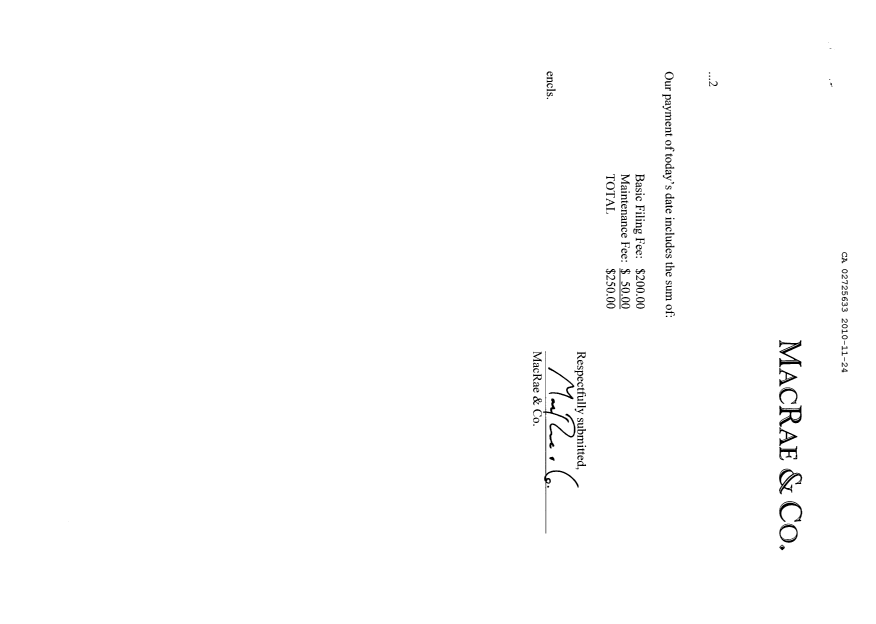 Canadian Patent Document 2725633. Assignment 20101124. Image 2 of 6