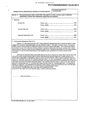 Document de brevet canadien 2725922. Rapport d'examen préliminaire international 20101125. Image 3 de 3