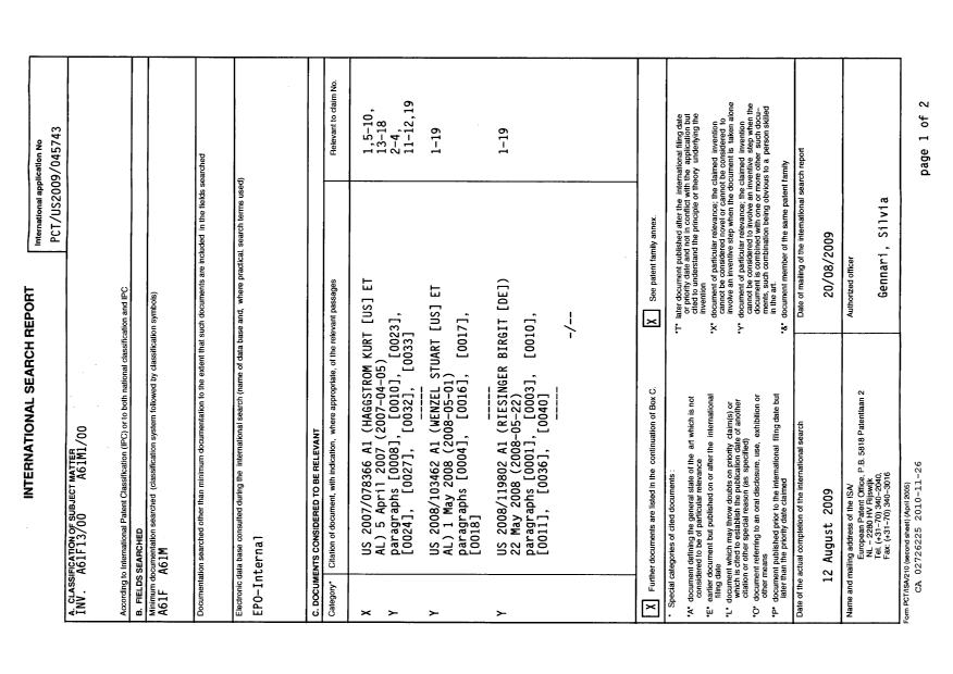 Canadian Patent Document 2726225. PCT 20091226. Image 1 of 3