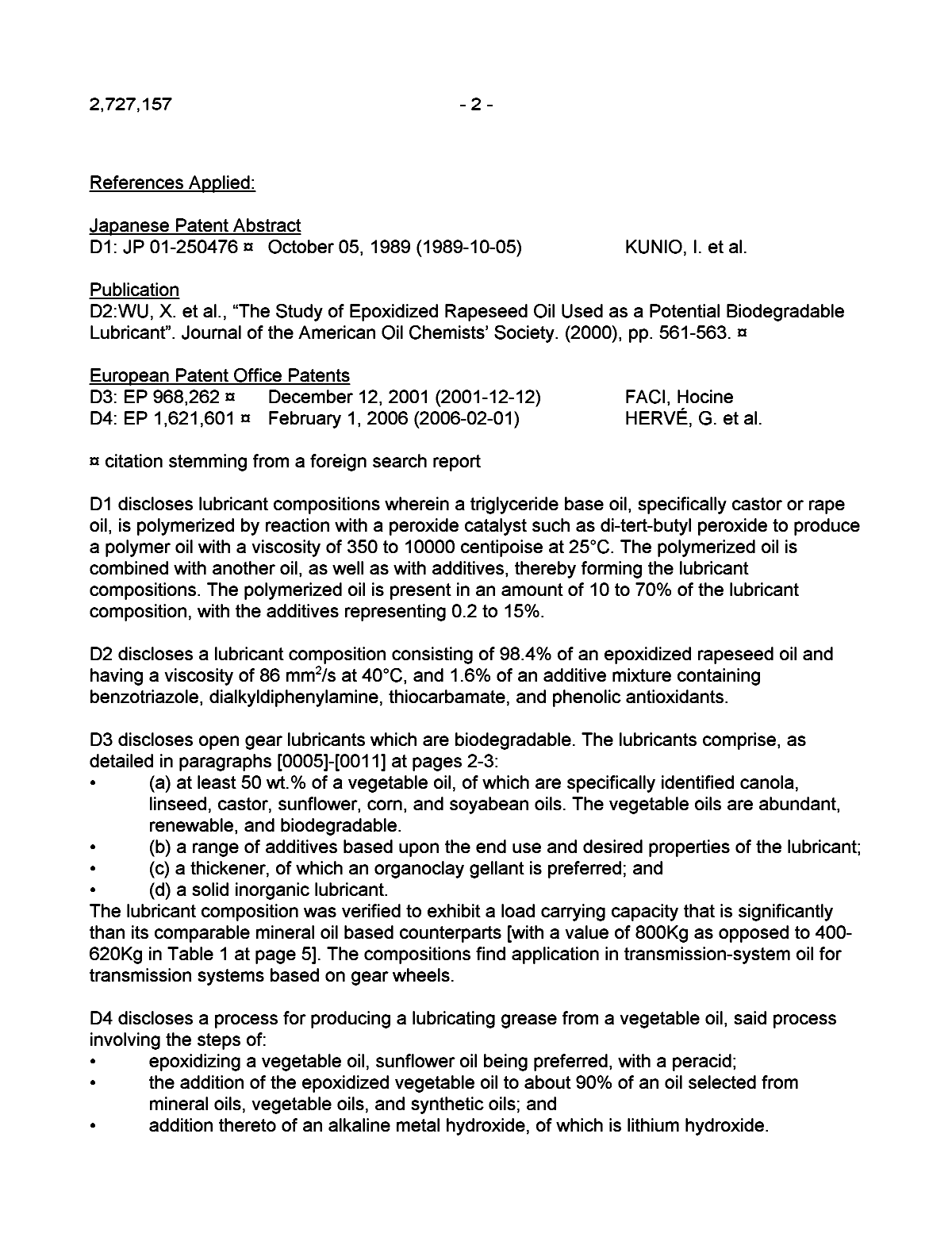 Canadian Patent Document 2727157. Prosecution-Amendment 20120305. Image 2 of 6