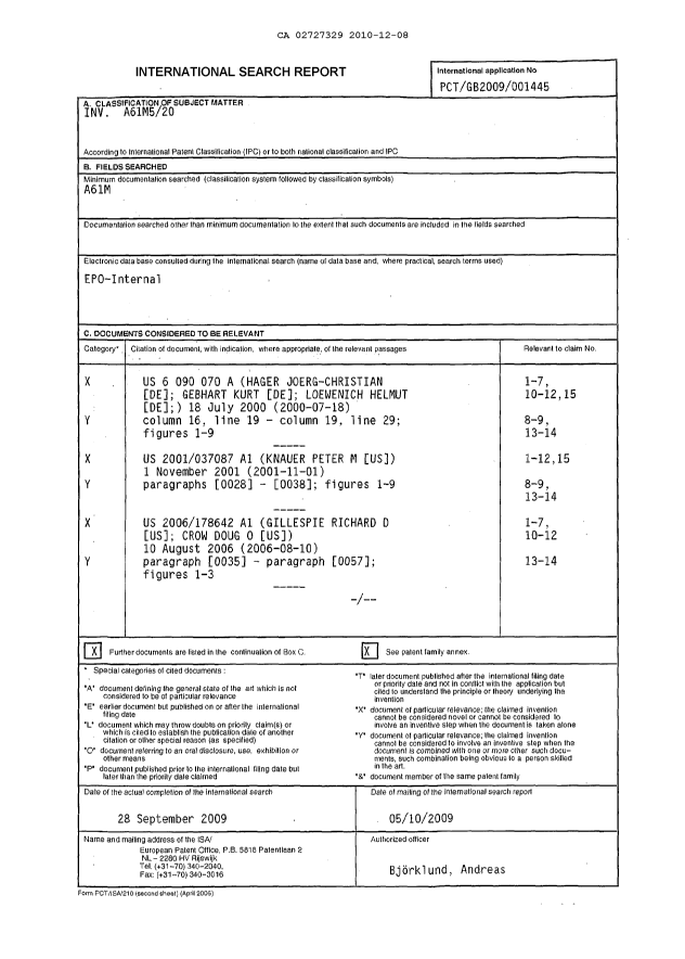 Document de brevet canadien 2727329. PCT 20101208. Image 1 de 10