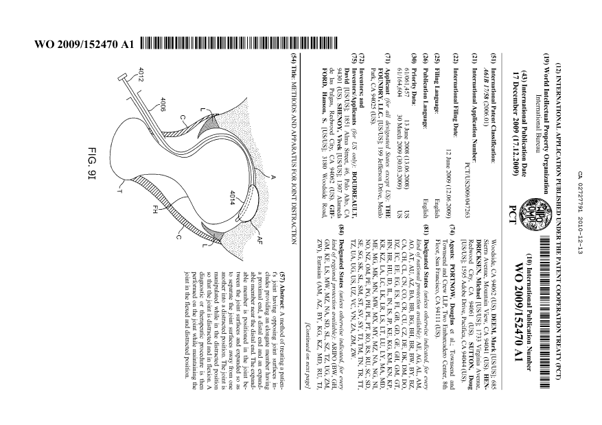 Document de brevet canadien 2727791. Abrégé 20101213. Image 1 de 2