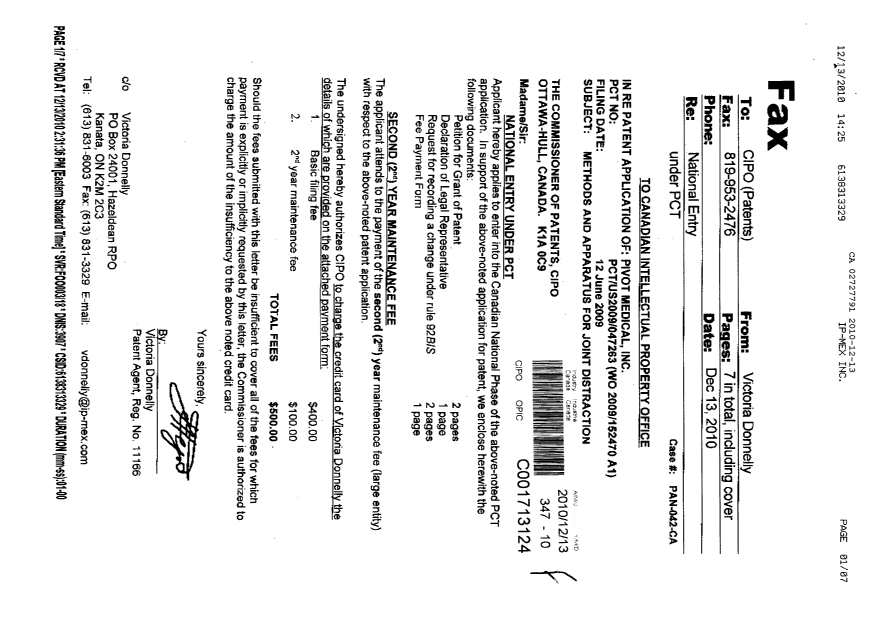 Document de brevet canadien 2727791. Cession 20101213. Image 1 de 4