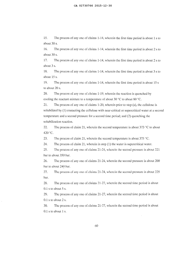 Document de brevet canadien 2730766. Revendications 20151230. Image 2 de 4