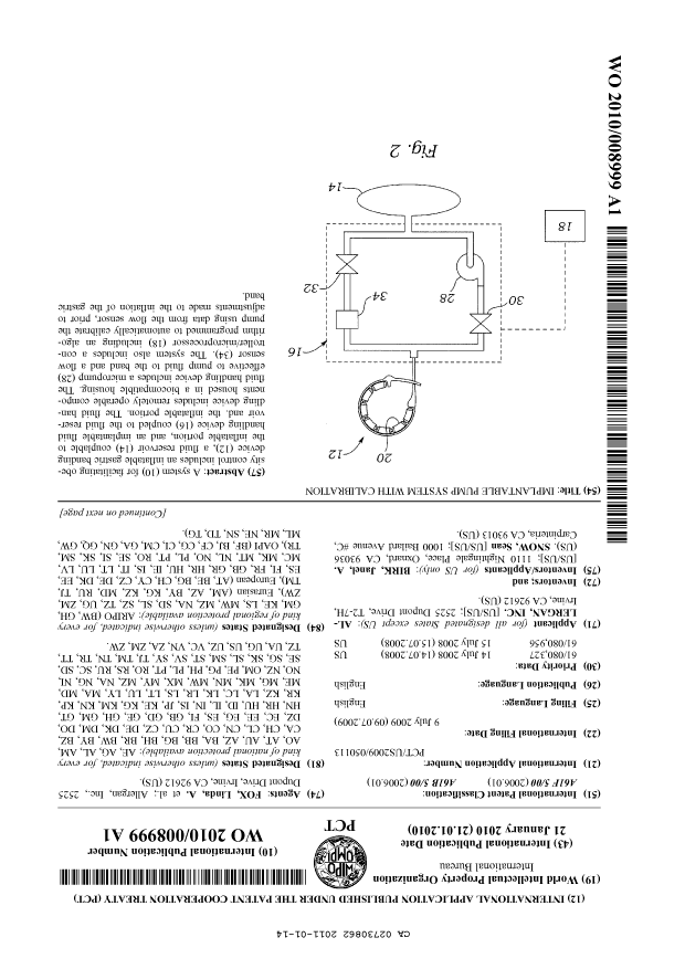 Document de brevet canadien 2730862. Abrégé 20110114. Image 1 de 2