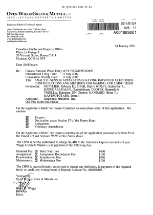 Document de brevet canadien 2731816. Cession 20110124. Image 1 de 12