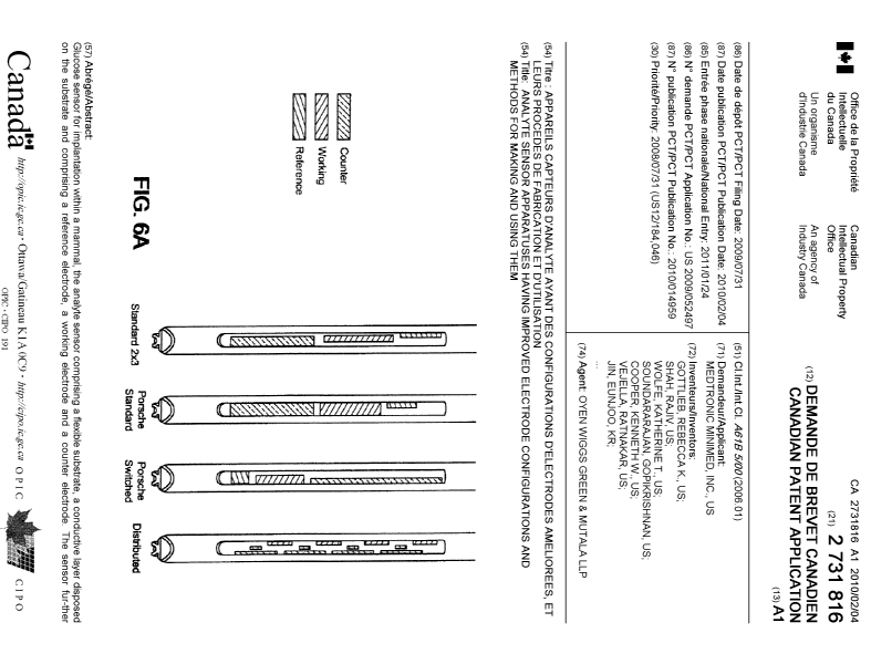 Document de brevet canadien 2731816. Page couverture 20120712. Image 1 de 2