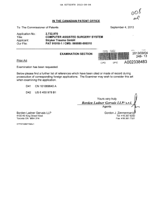 Document de brevet canadien 2732970. Poursuite-Amendment 20130904. Image 1 de 1