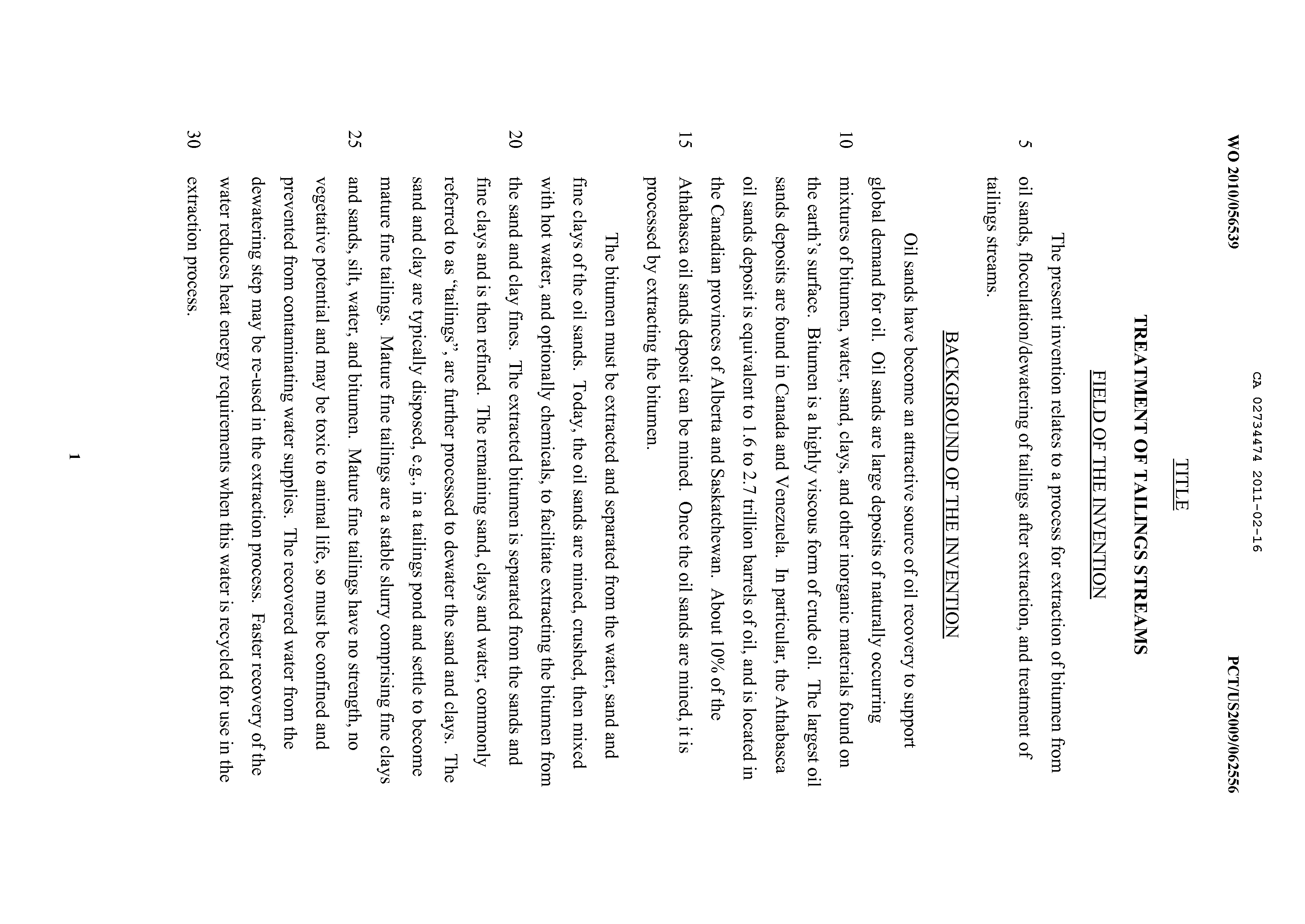 Canadian Patent Document 2734474. Description 20101216. Image 1 of 33