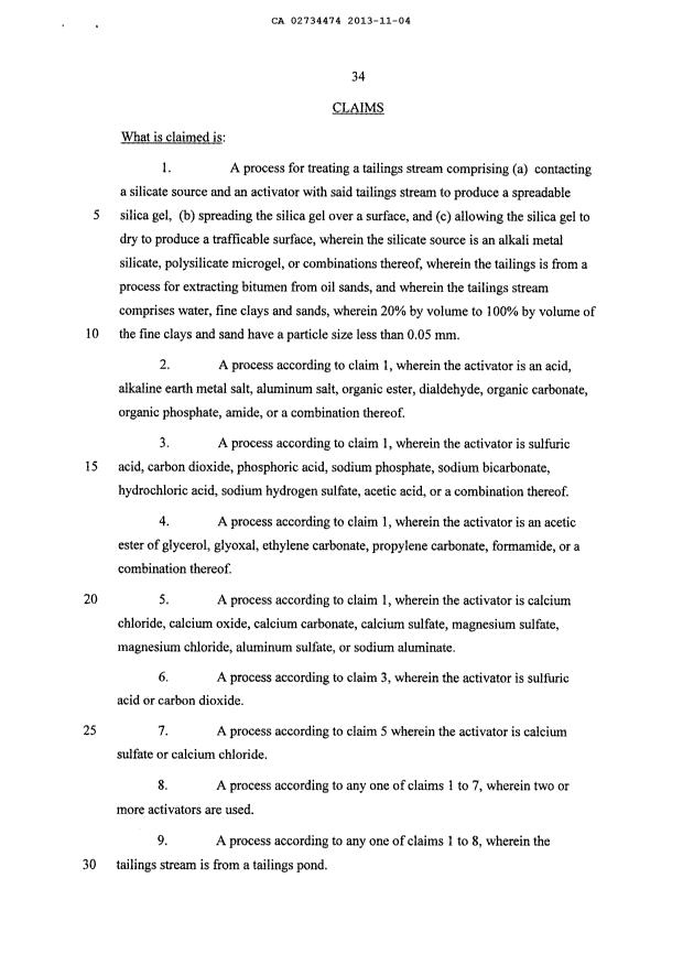 Document de brevet canadien 2734474. Revendications 20121204. Image 1 de 2