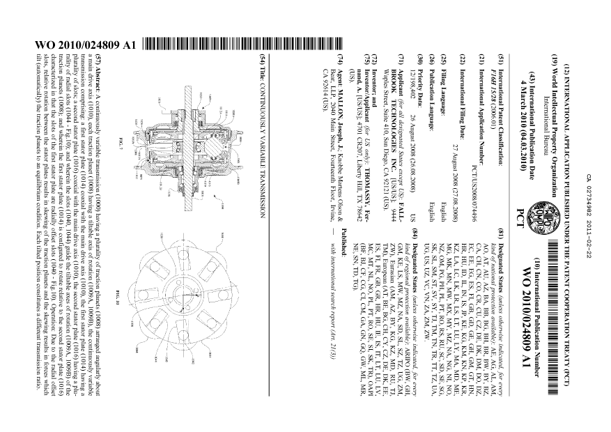 Document de brevet canadien 2734982. Abrégé 20110222. Image 1 de 1