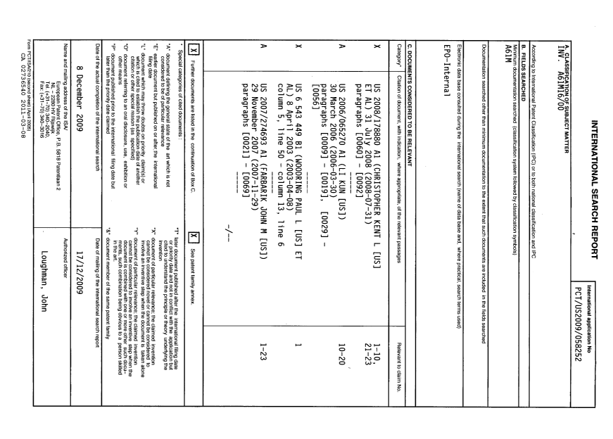 Document de brevet canadien 2736540. PCT 20110308. Image 1 de 3