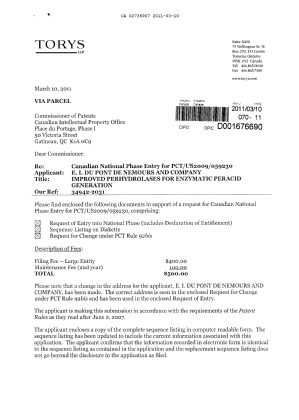 Document de brevet canadien 2736907. Cession 20110310. Image 1 de 5