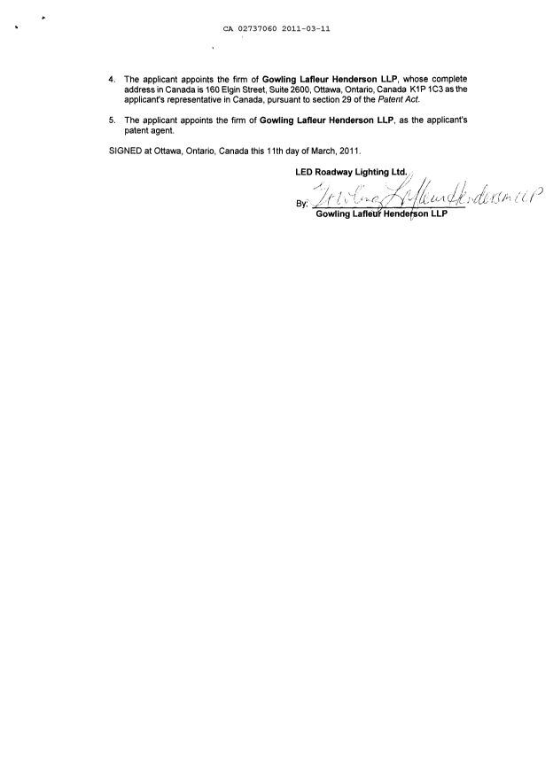 Document de brevet canadien 2737060. Cession 20110311. Image 4 de 4