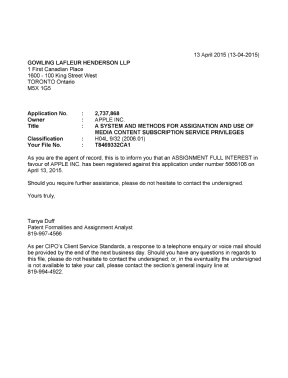 Canadian Patent Document 2737868. Correspondence 20150413. Image 1 of 1