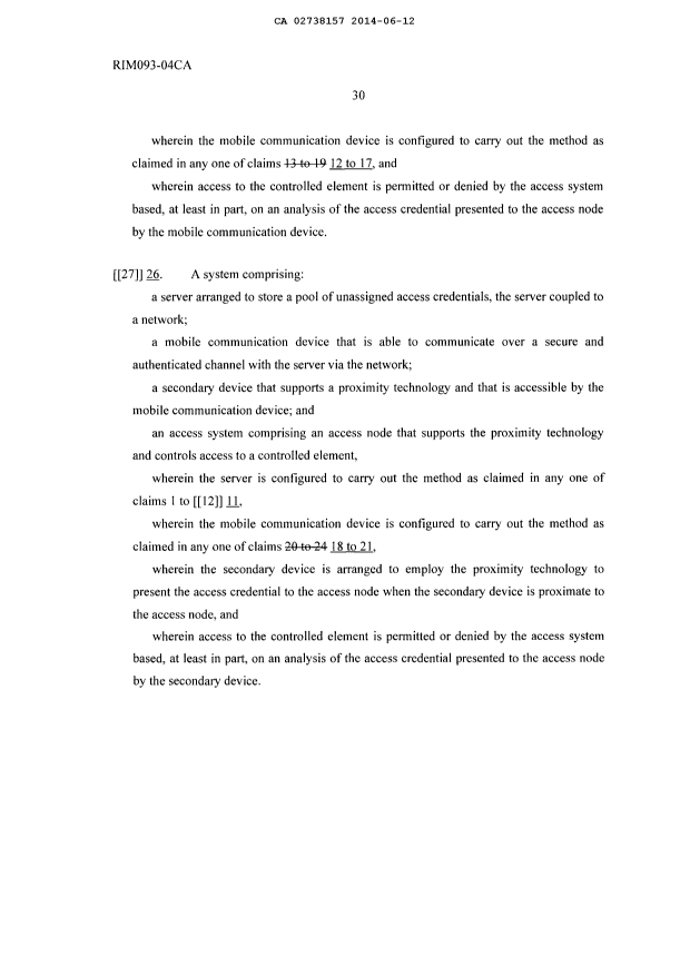 Document de brevet canadien 2738157. Correspondance 20140612. Image 15 de 15