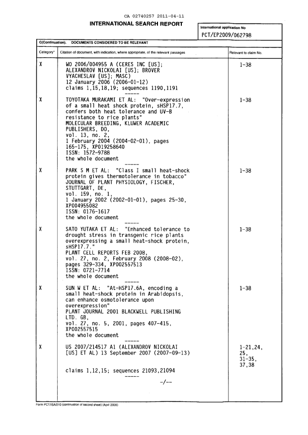 Document de brevet canadien 2740257. PCT 20110411. Image 2 de 14