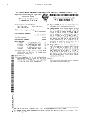 Document de brevet canadien 2741231. PCT 20101225. Image 1 de 8