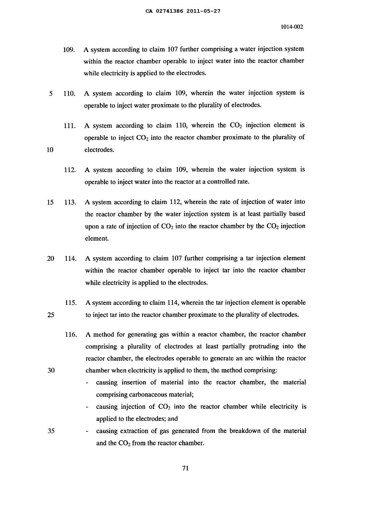 Document de brevet canadien 2741386. Revendications 20101227. Image 19 de 20