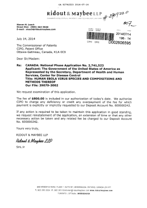 Document de brevet canadien 2741523. Poursuite-Amendment 20140714. Image 1 de 1