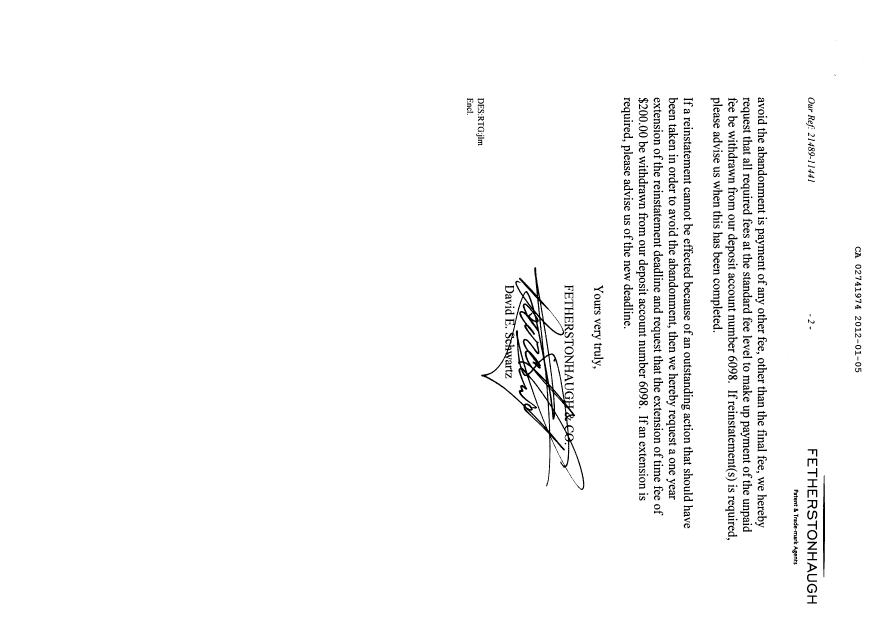 Canadian Patent Document 2741974. Prosecution-Amendment 20120105. Image 2 of 2