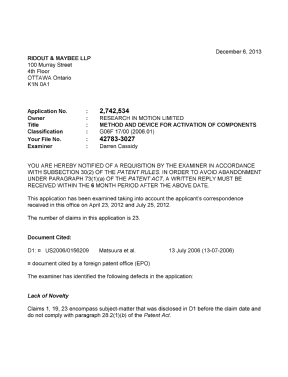 Document de brevet canadien 2742534. Poursuite-Amendment 20131206. Image 1 de 3