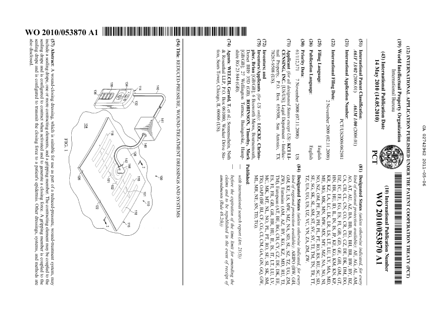 Document de brevet canadien 2742962. Abrégé 20110506. Image 1 de 1