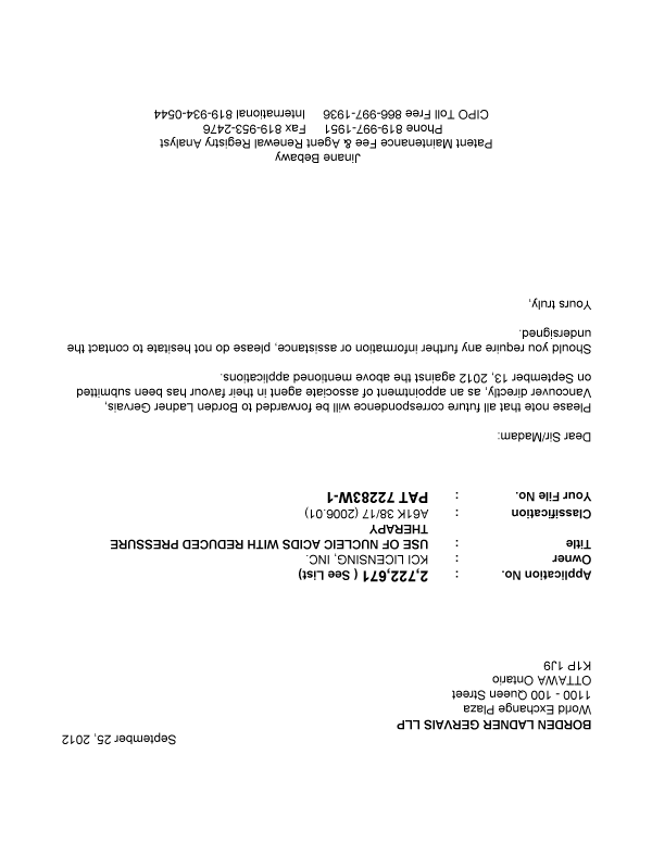 Canadian Patent Document 2742962. Correspondence 20120925. Image 1 of 1