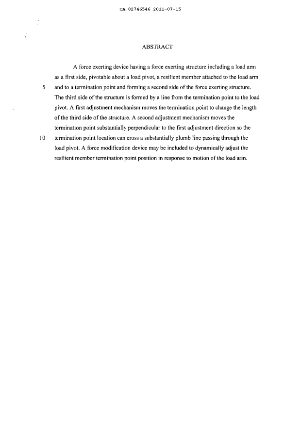 Document de brevet canadien 2746546. Abrégé 20110715. Image 1 de 1