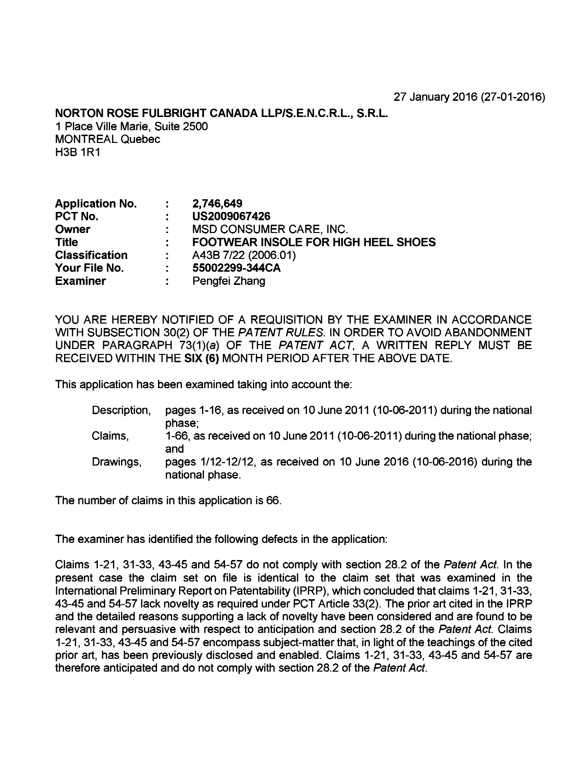 Document de brevet canadien 2746649. Poursuite-Amendment 20151227. Image 1 de 3