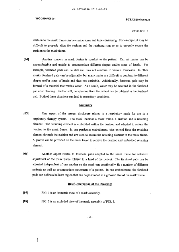 Canadian Patent Document 2748298. Description 20110623. Image 2 of 7