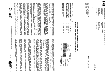 Canadian Patent Document 2750152. Fees 20121203. Image 1 of 1