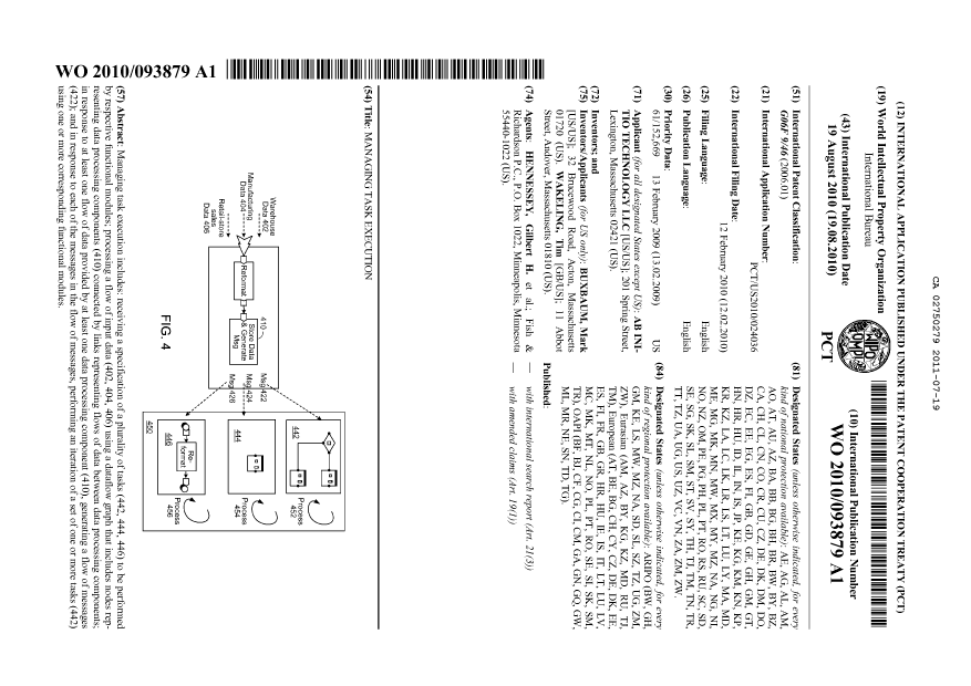 Document de brevet canadien 2750279. Abrégé 20110719. Image 1 de 1