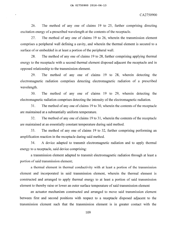 Document de brevet canadien 2750900. Poursuite-Amendment 20151213. Image 15 de 16