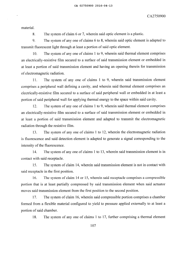 Document de brevet canadien 2750900. Revendications 20151213. Image 2 de 5