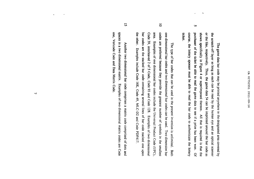 Document de brevet canadien 2752551. Description 20101216. Image 7 de 7