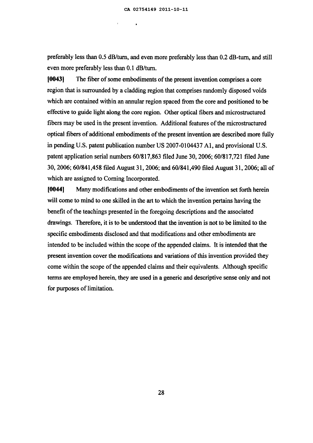 Document de brevet canadien 2754149. Description 20101211. Image 28 de 28