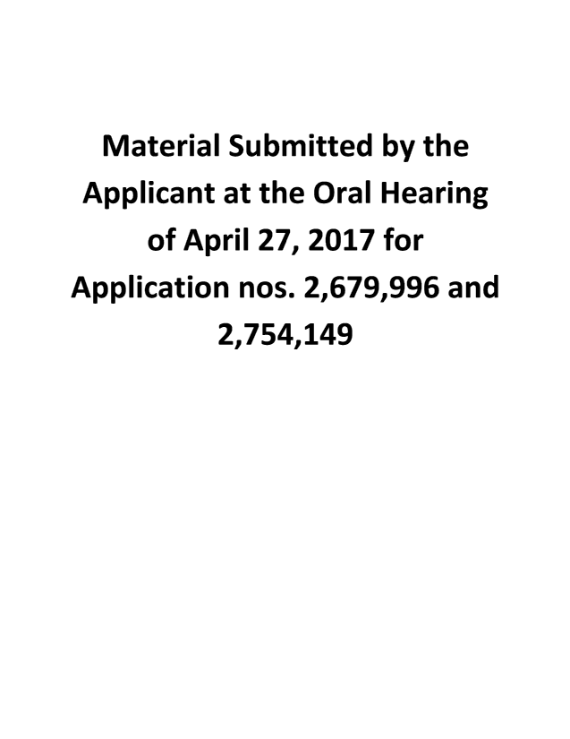 Canadian Patent Document 2754149. Correspondence 20161227. Image 1 of 35