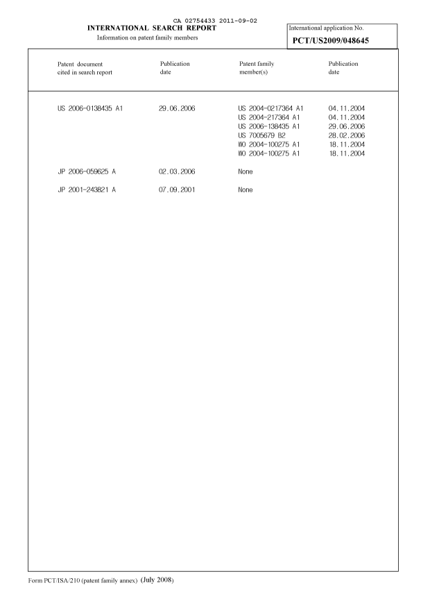 Document de brevet canadien 2754433. PCT 20110902. Image 2 de 8