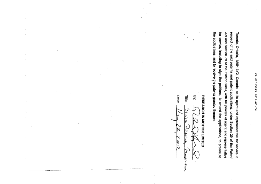 Canadian Patent Document 2757815. Correspondence 20120524. Image 5 of 5