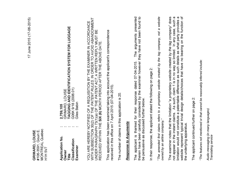 Canadian Patent Document 2759105. Prosecution-Amendment 20141217. Image 1 of 5