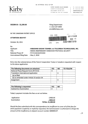 Document de brevet canadien 2760522. Cession 20111028. Image 1 de 4