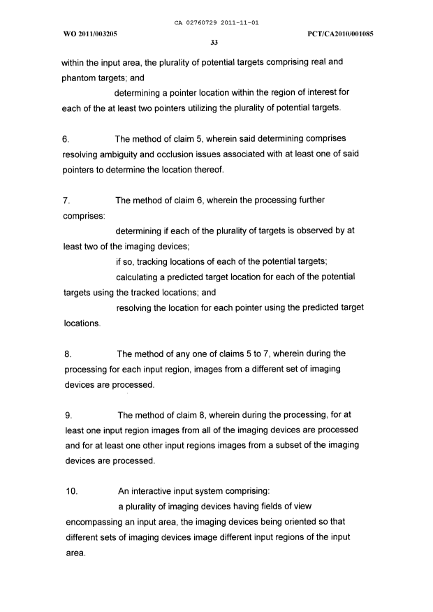 Document de brevet canadien 2760729. Revendications 20111101. Image 2 de 11