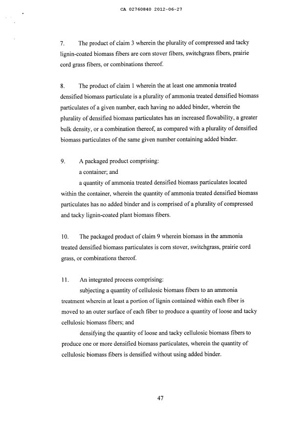 Document de brevet canadien 2760840. Revendications 20111227. Image 2 de 4