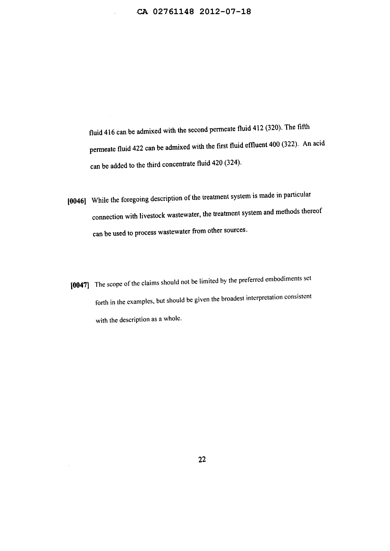 Document de brevet canadien 2761148. Description 20111218. Image 22 de 22