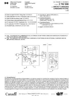 Document de brevet canadien 2762996. Page couverture 20140723. Image 1 de 1