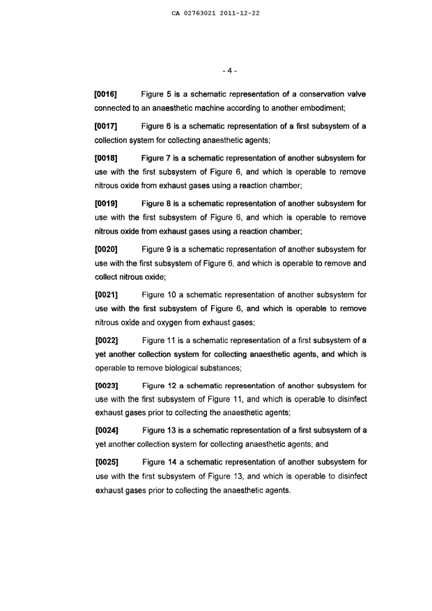 Document de brevet canadien 2763021. Description 20101222. Image 4 de 44