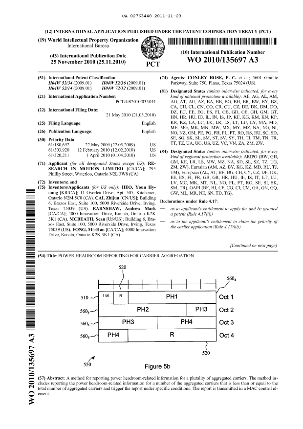 Document de brevet canadien 2763448. Abrégé 20111123. Image 1 de 2