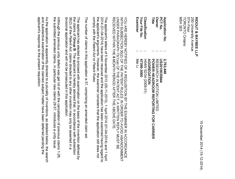 Canadian Patent Document 2763448. Prosecution-Amendment 20141215. Image 1 of 4