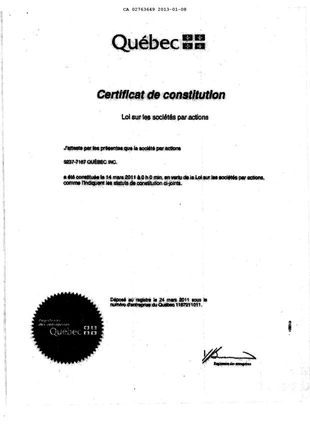 Canadian Patent Document 2763649. Assignment 20130108. Image 3 of 4